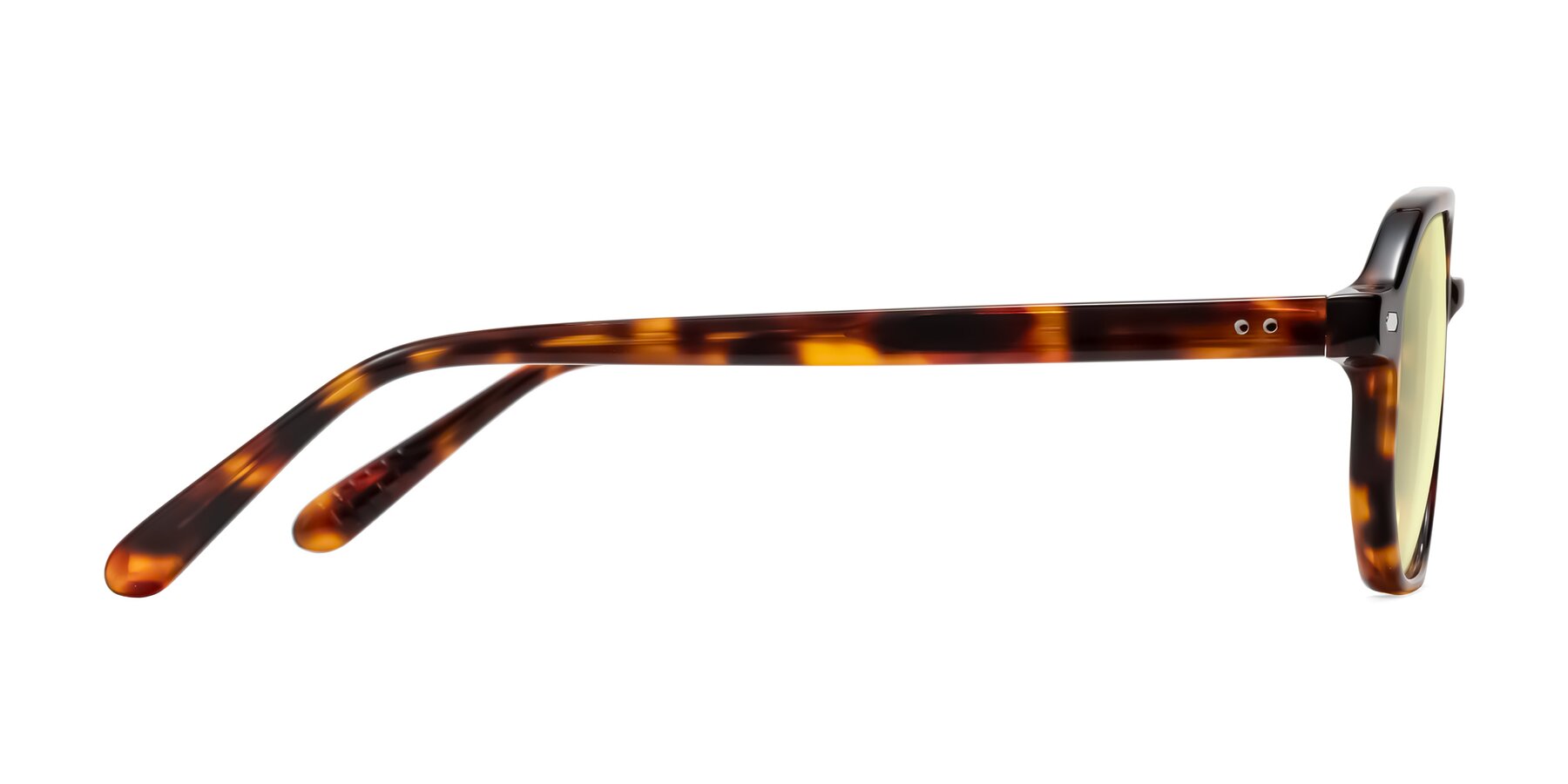 Side of Aguilar in Tortoise with Light Yellow Tinted Lenses