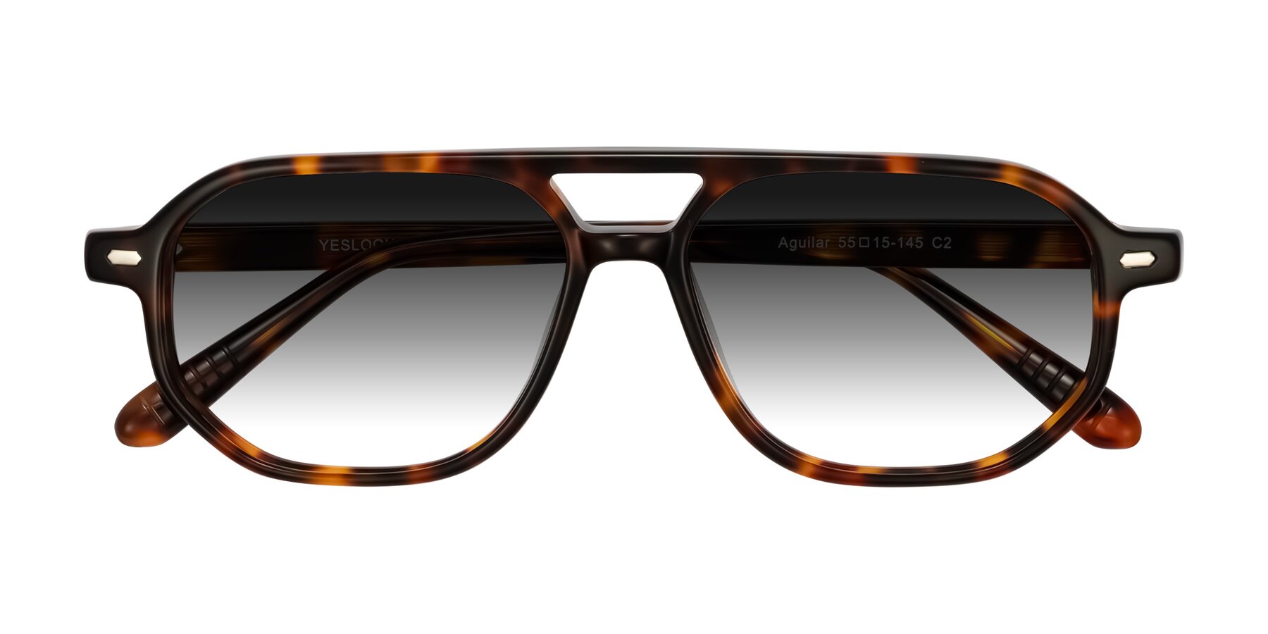 Folded Front of Aguilar in Tortoise with Gray Gradient Lenses