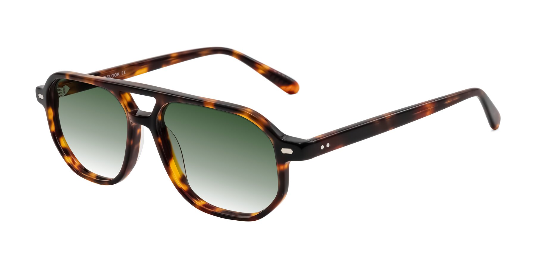 Angle of Aguilar in Tortoise with Green Gradient Lenses