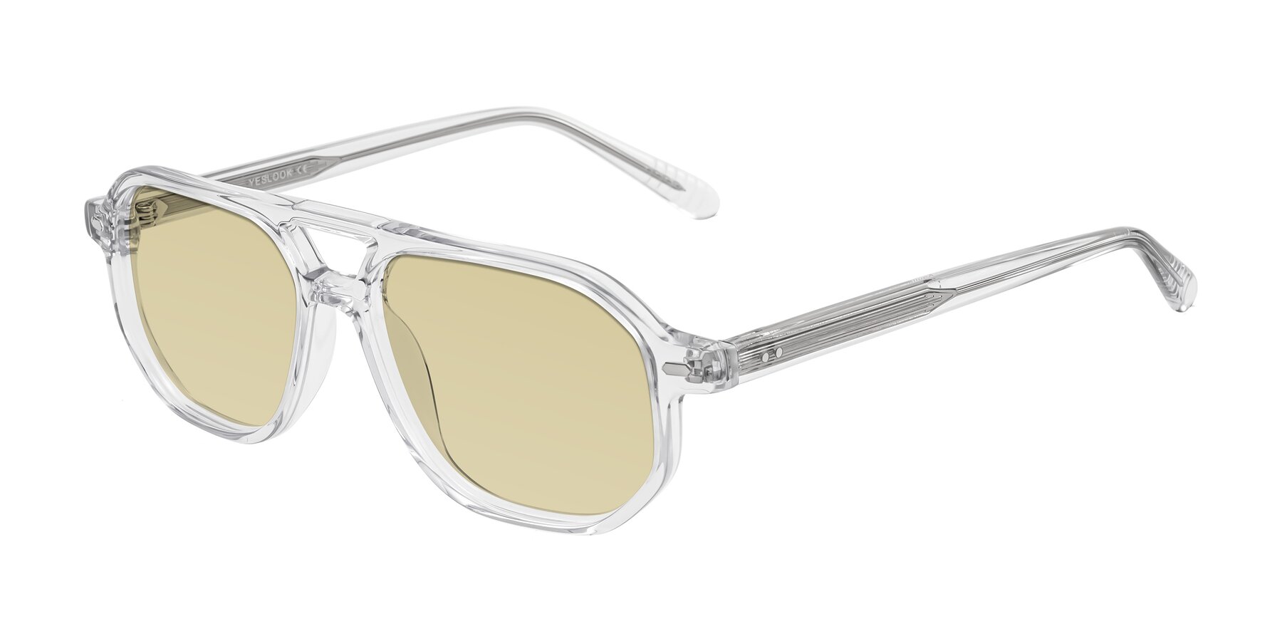 Angle of Aguilar in Clear with Light Champagne Tinted Lenses