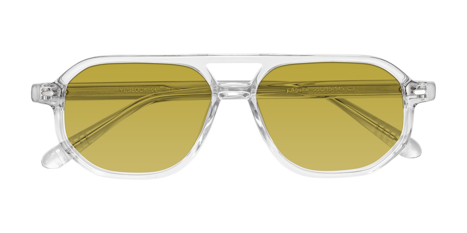Folded Front of Aguilar in Clear with Champagne Tinted Lenses