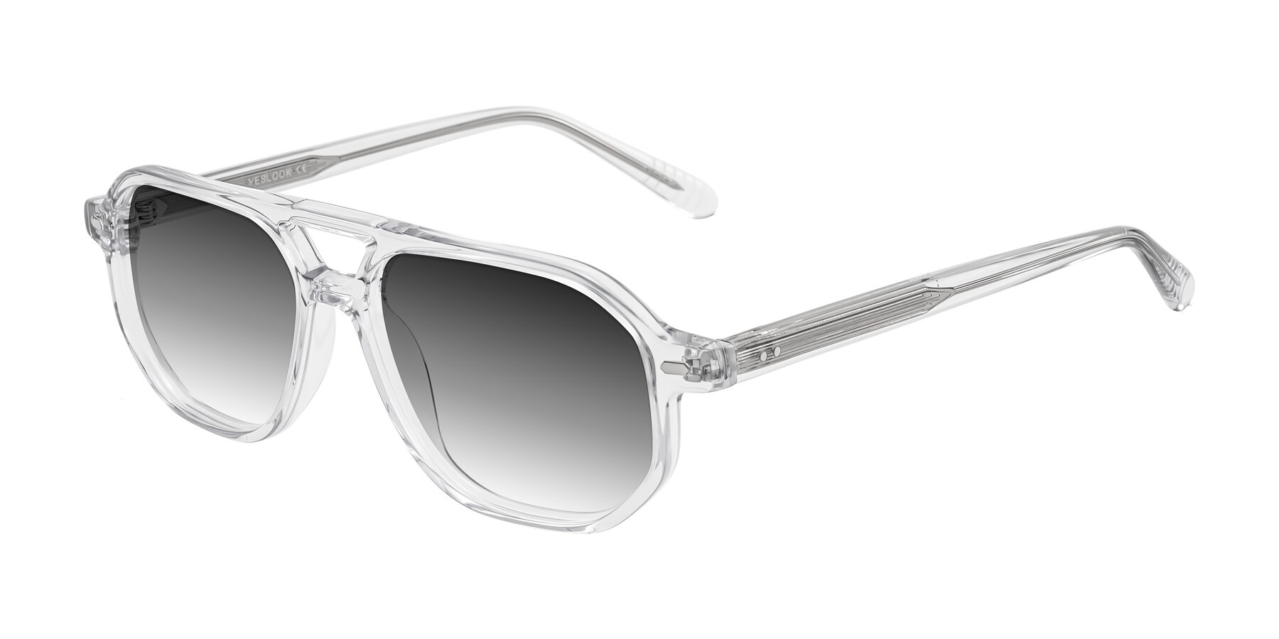 Angle of Aguilar in Clear with Gray Gradient Lenses
