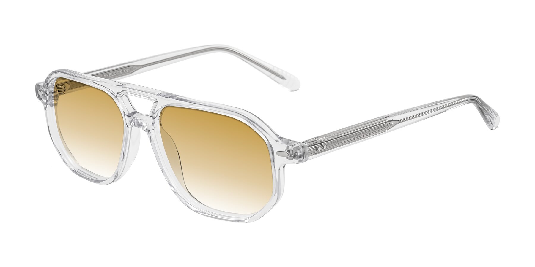 Angle of Aguilar in Clear with Champagne Gradient Lenses
