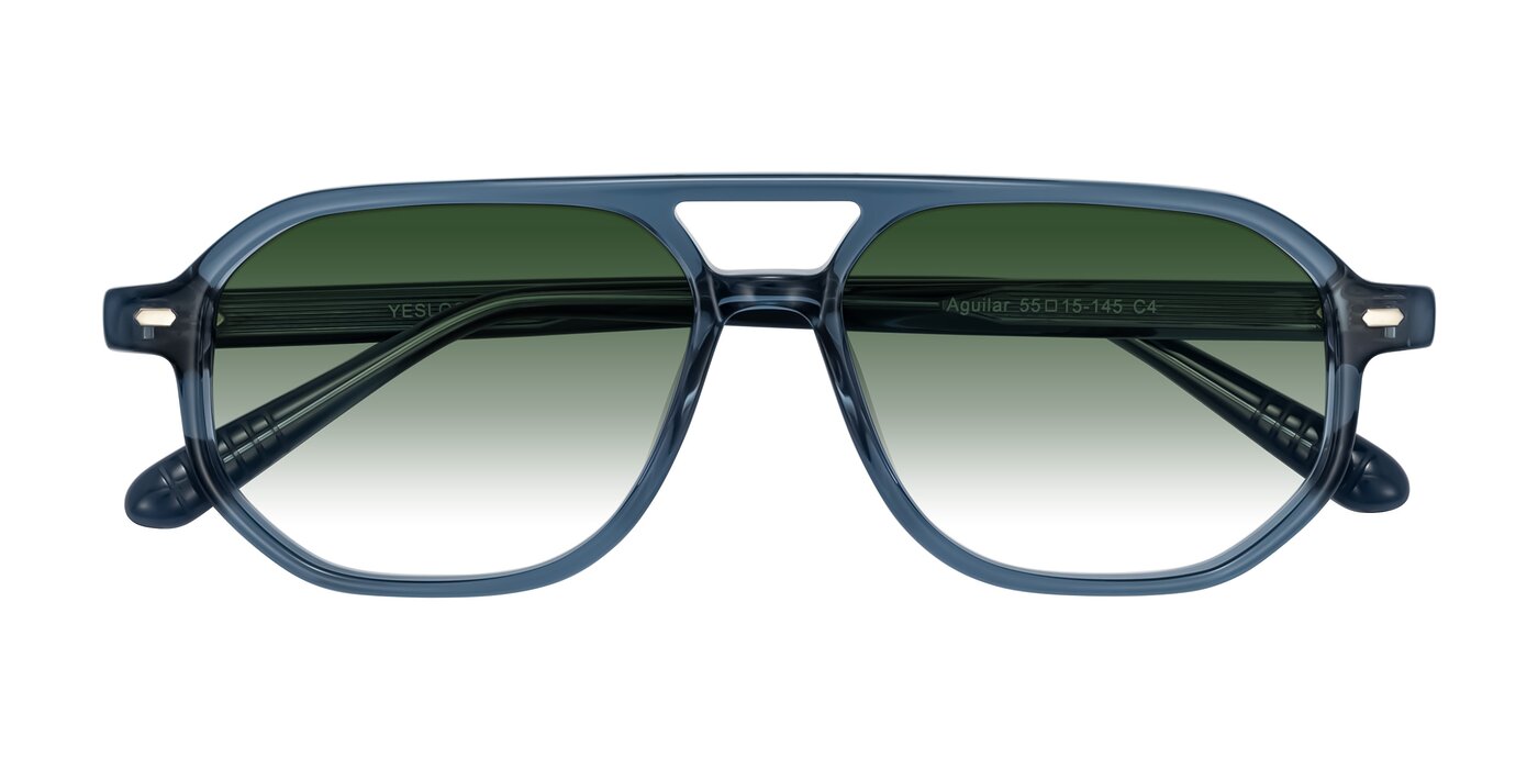 Aguilar - Transparent Blue Gradient Sunglasses