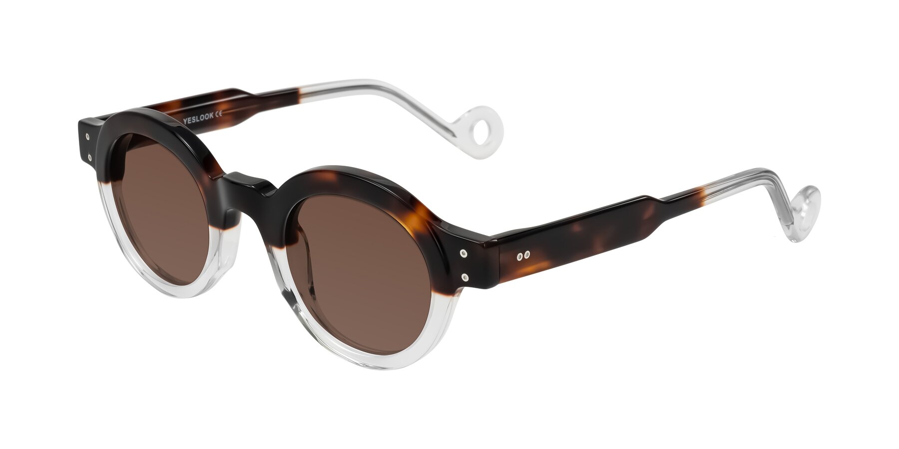 Angle of Aldo in Tortoise/Clear with Brown Tinted Lenses