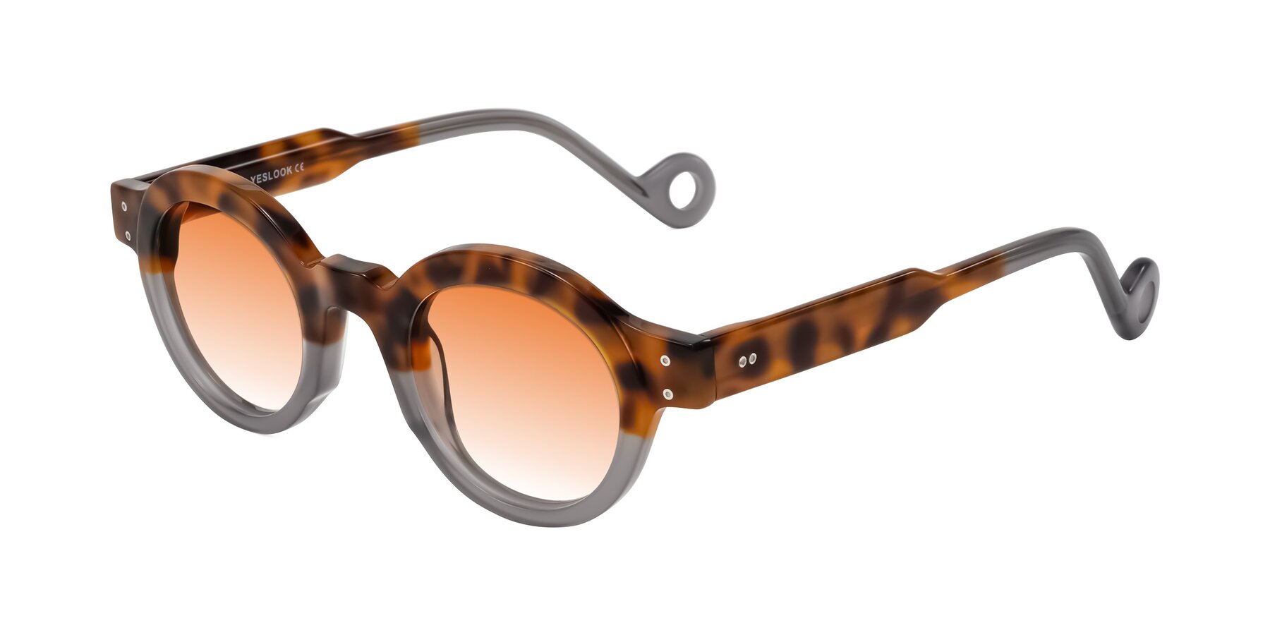 Angle of Aldo in Tortoise/Gray with Orange Gradient Lenses