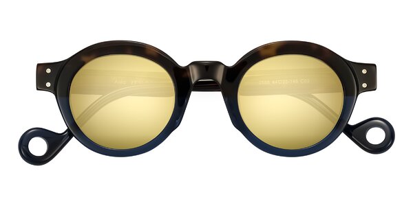 Front of Aldo in Dark Tortoise/Midnight Blue