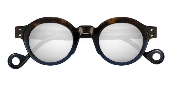 Front of Aldo in Dark Tortoise/Midnight Blue