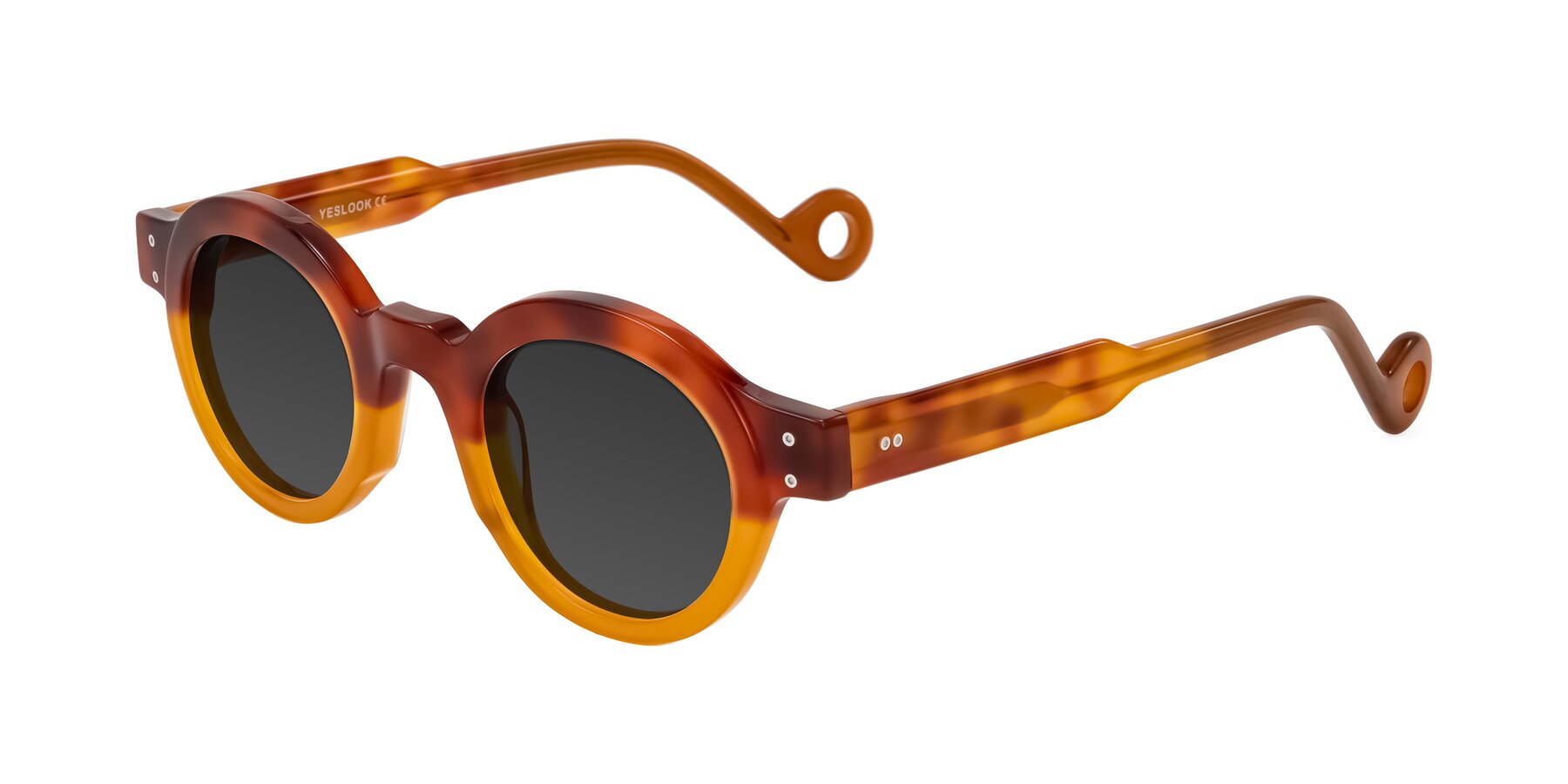 Angle of Aldo in Light Tortoise/Caramel with Gray Tinted Lenses
