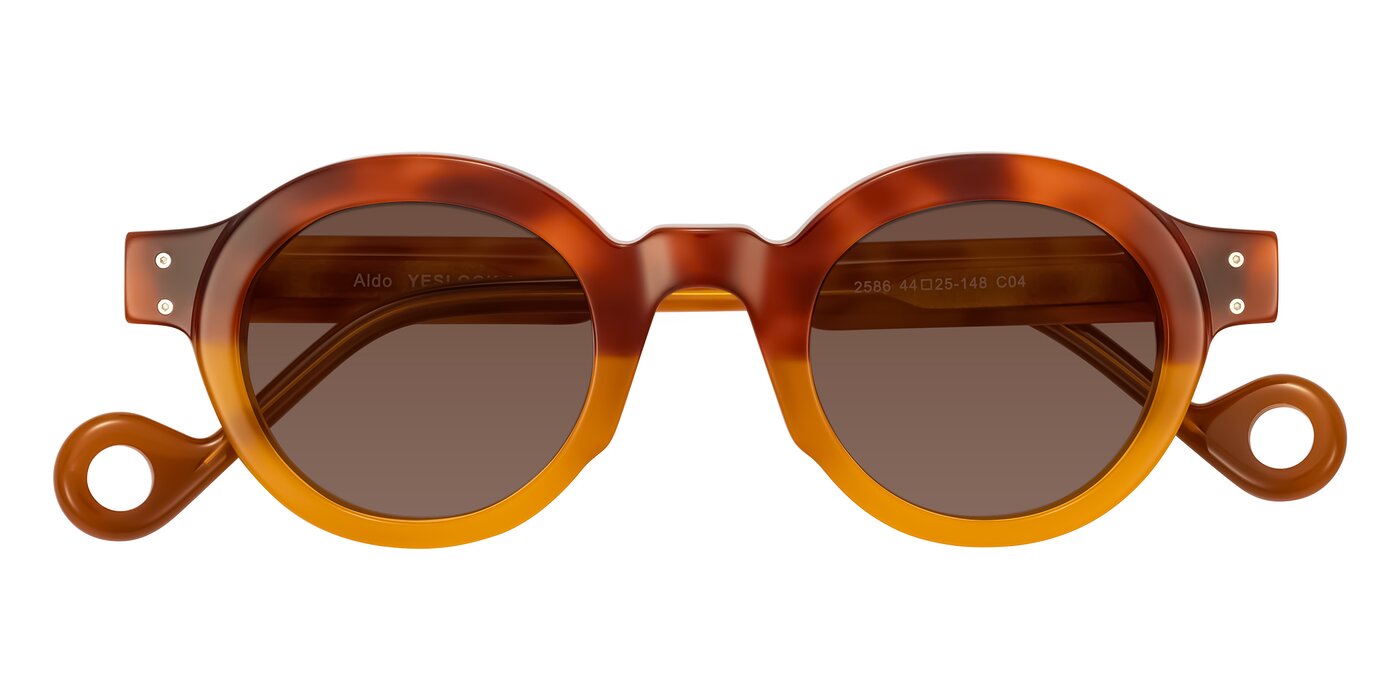 Aldo - Light Tortoise/Caramel Tinted Sunglasses