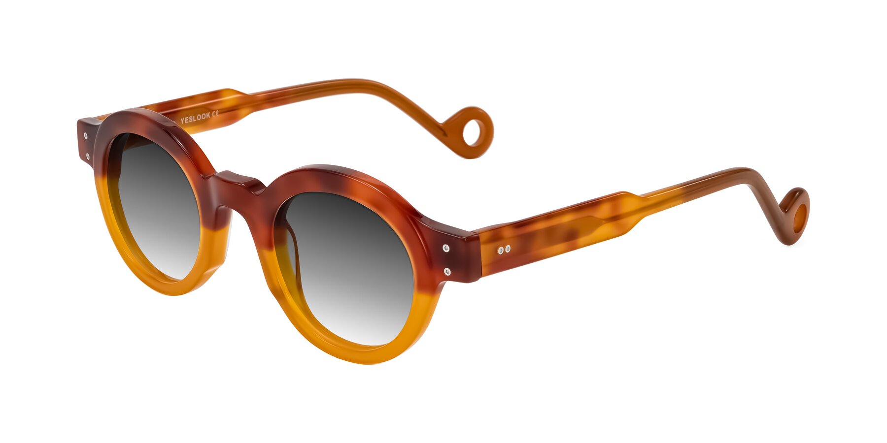 Angle of Aldo in Light Tortoise/Caramel with Gray Gradient Lenses