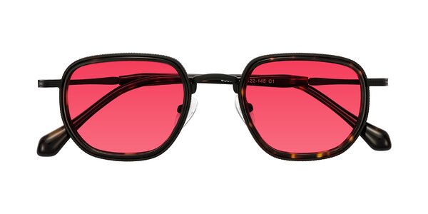 Front of Hunter in Matte Black/Tortoise