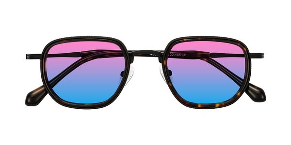 Front of Hunter in Matte Black/Tortoise