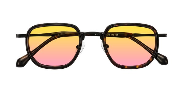Front of Hunter in Matte Black/Tortoise