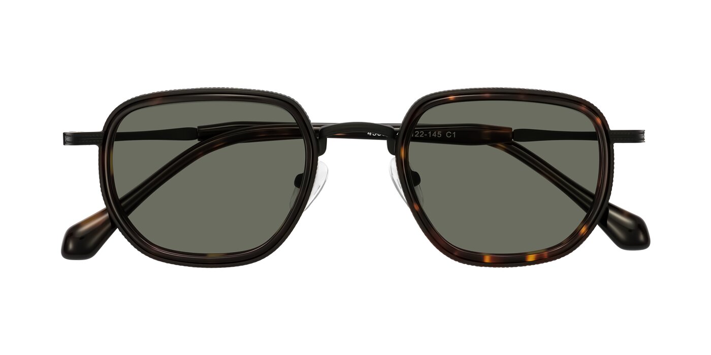 Hunter - Matte Black/Tortoise Polarized Sunglasses