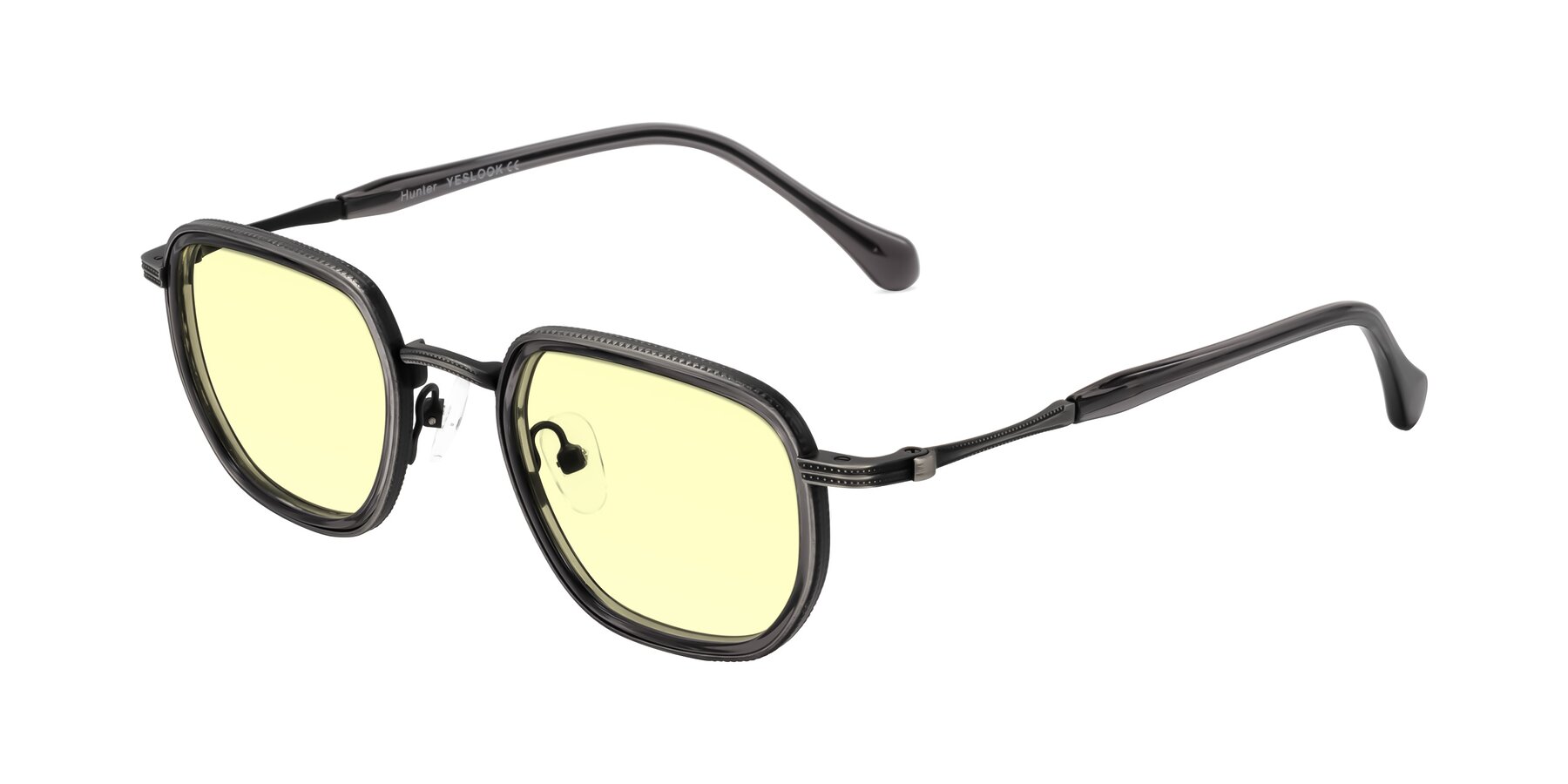 Angle of Hunter in Gunmetal/Gray with Light Yellow Tinted Lenses
