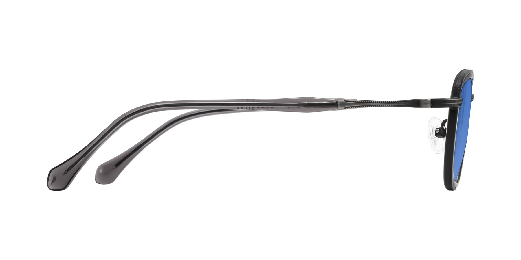 Side of Hunter in Gunmetal/Gray with Blue Tinted Lenses