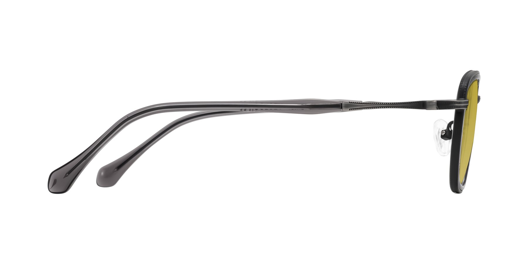 Side of Hunter in Gunmetal/Gray with Champagne Tinted Lenses