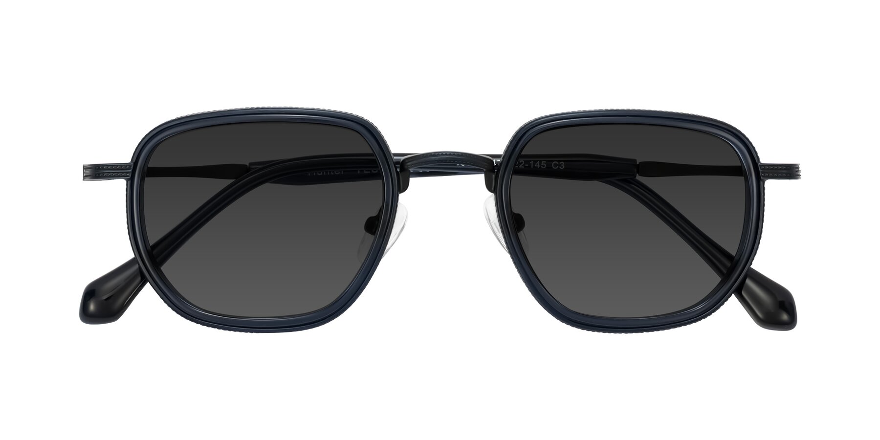 Folded Front of Hunter in Midnight Blue with Gray Tinted Lenses