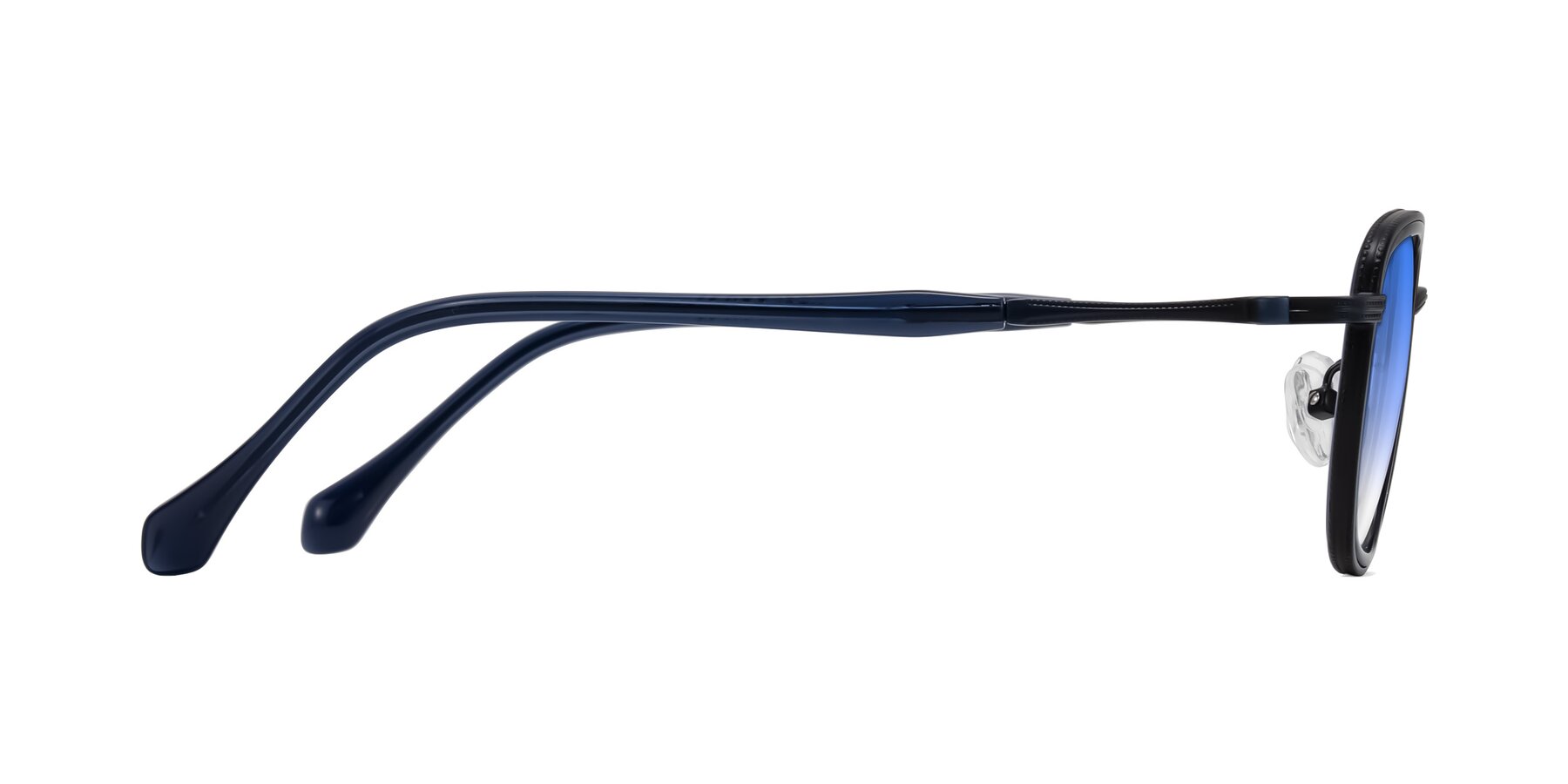 Side of Hunter in Midnight Blue with Blue Gradient Lenses