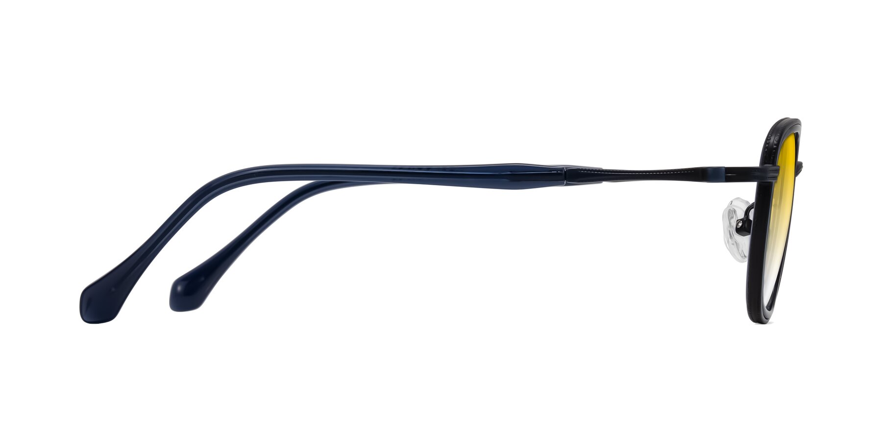 Side of Hunter in Midnight Blue with Yellow Gradient Lenses