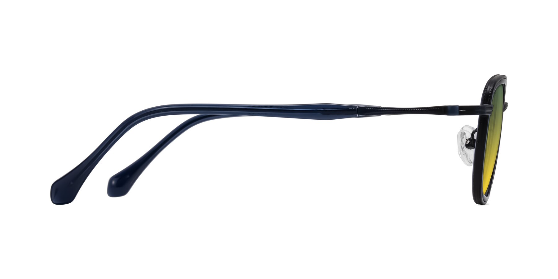 Side of Hunter in Midnight Blue with Green / Yellow Gradient Lenses