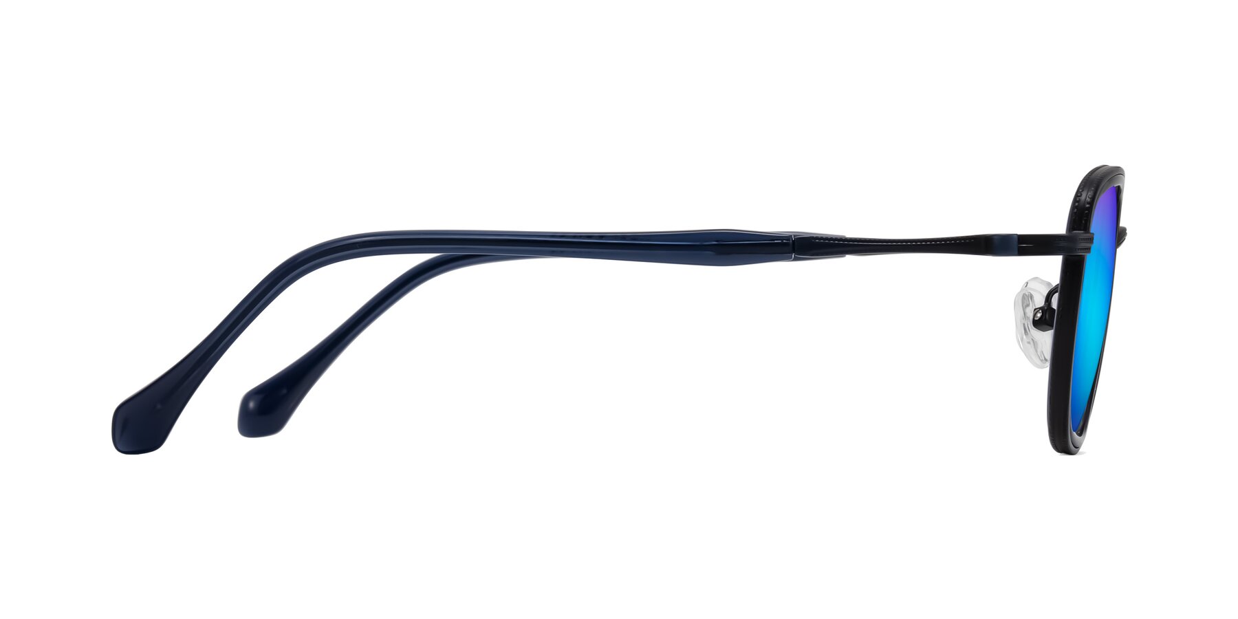 Side of Hunter in Midnight Blue with Blue Mirrored Lenses