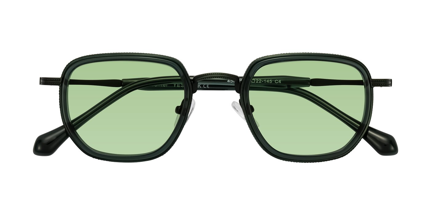 Hunter - Deep Forest Green Tinted Sunglasses