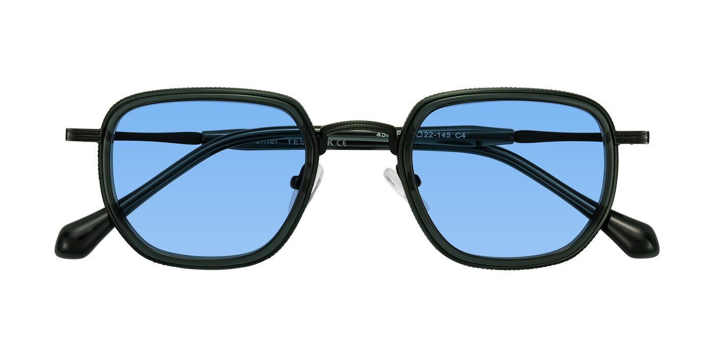 Hunter - Deep Forest Green Tinted Sunglasses