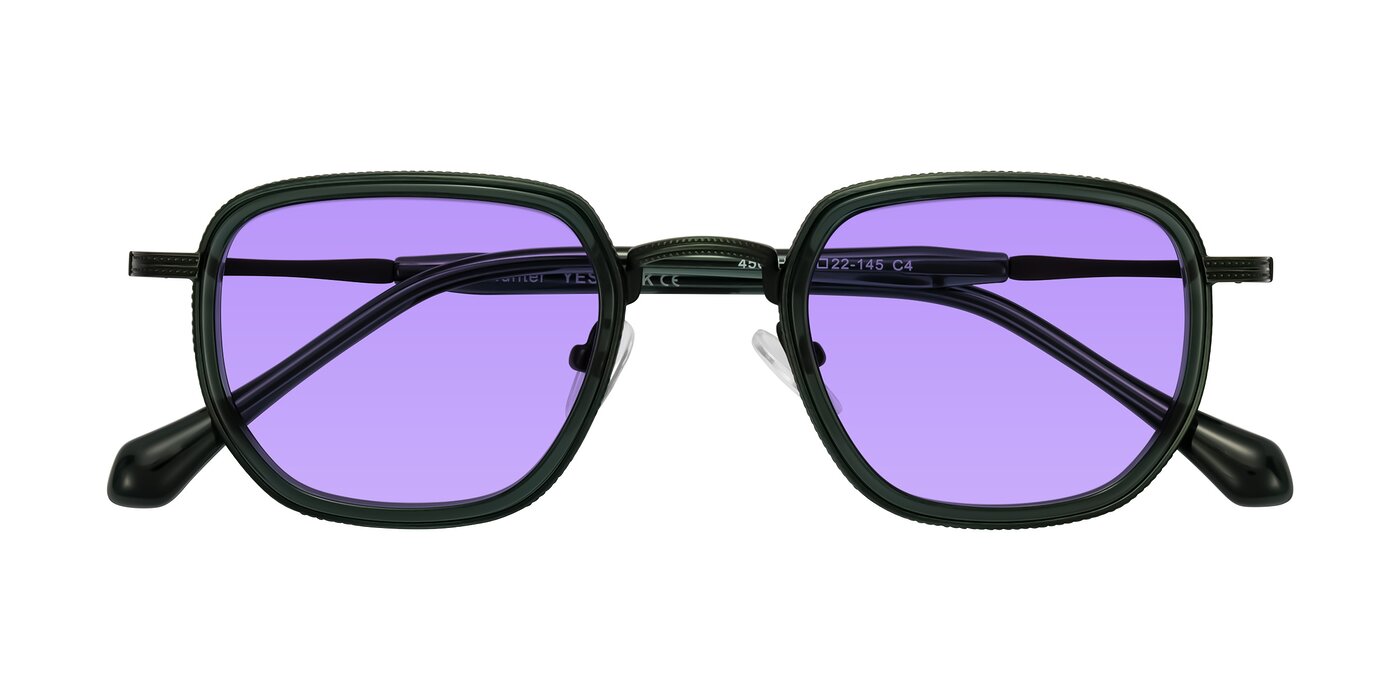 Hunter - Deep Forest Green Tinted Sunglasses