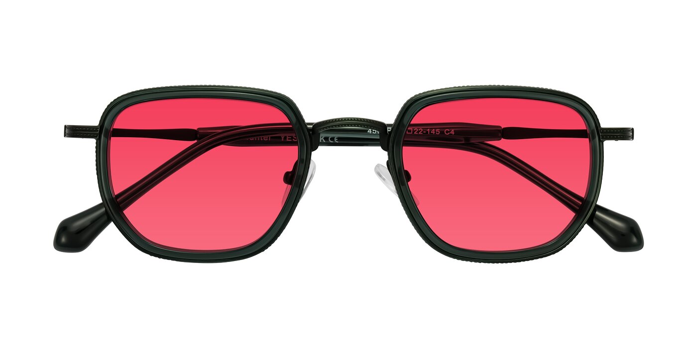 Hunter - Deep Forest Green Tinted Sunglasses