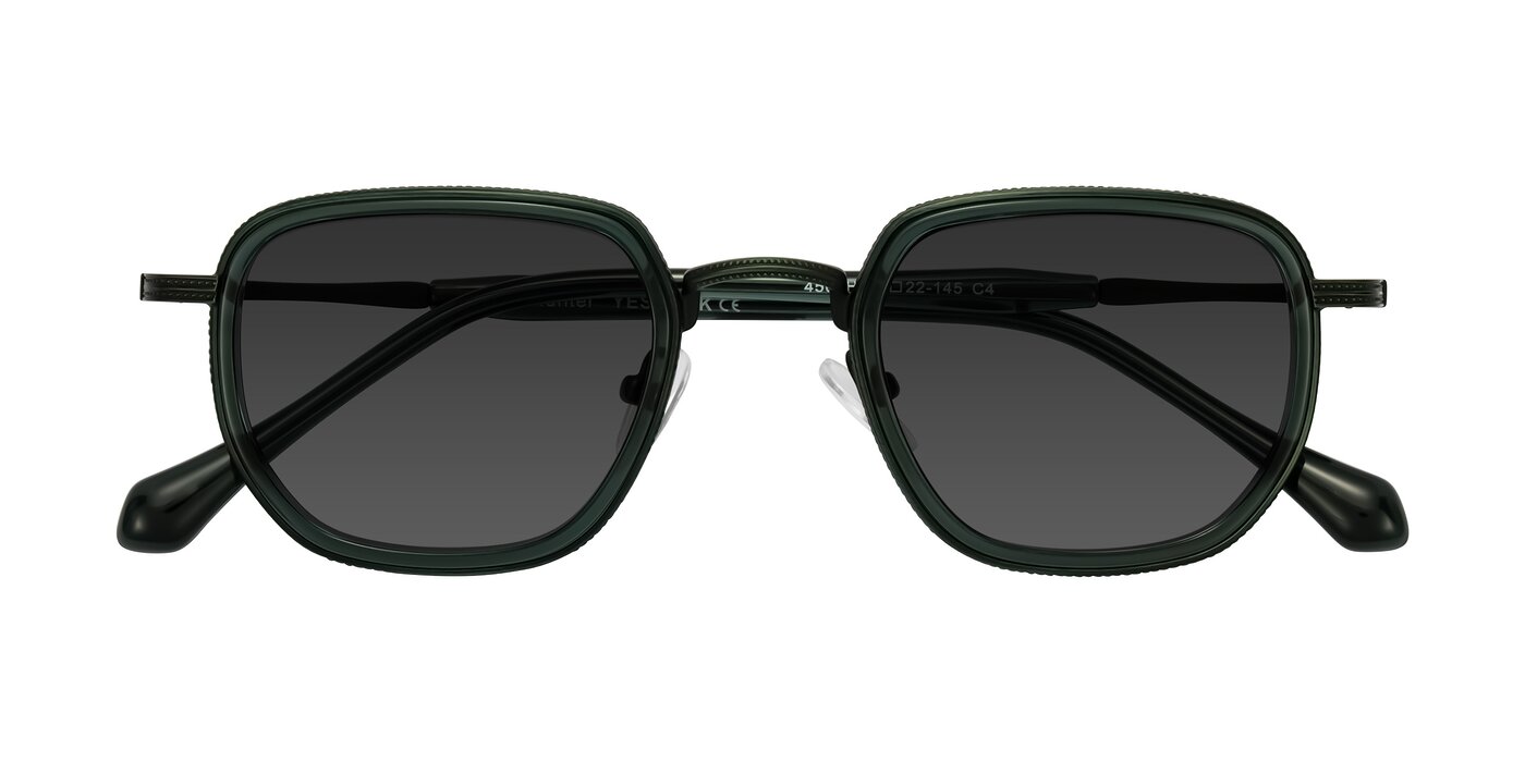 Hunter - Deep Forest Green Tinted Sunglasses