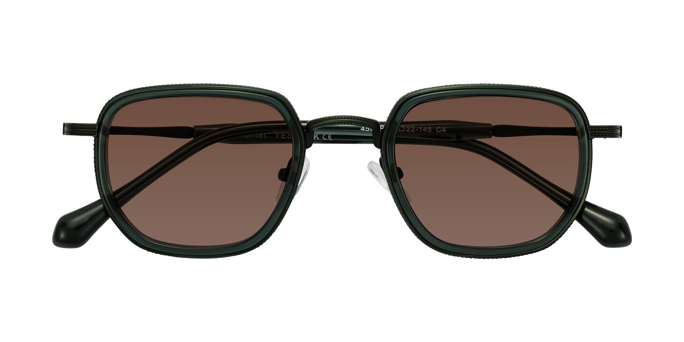 Hunter - Deep Forest Green Tinted Sunglasses
