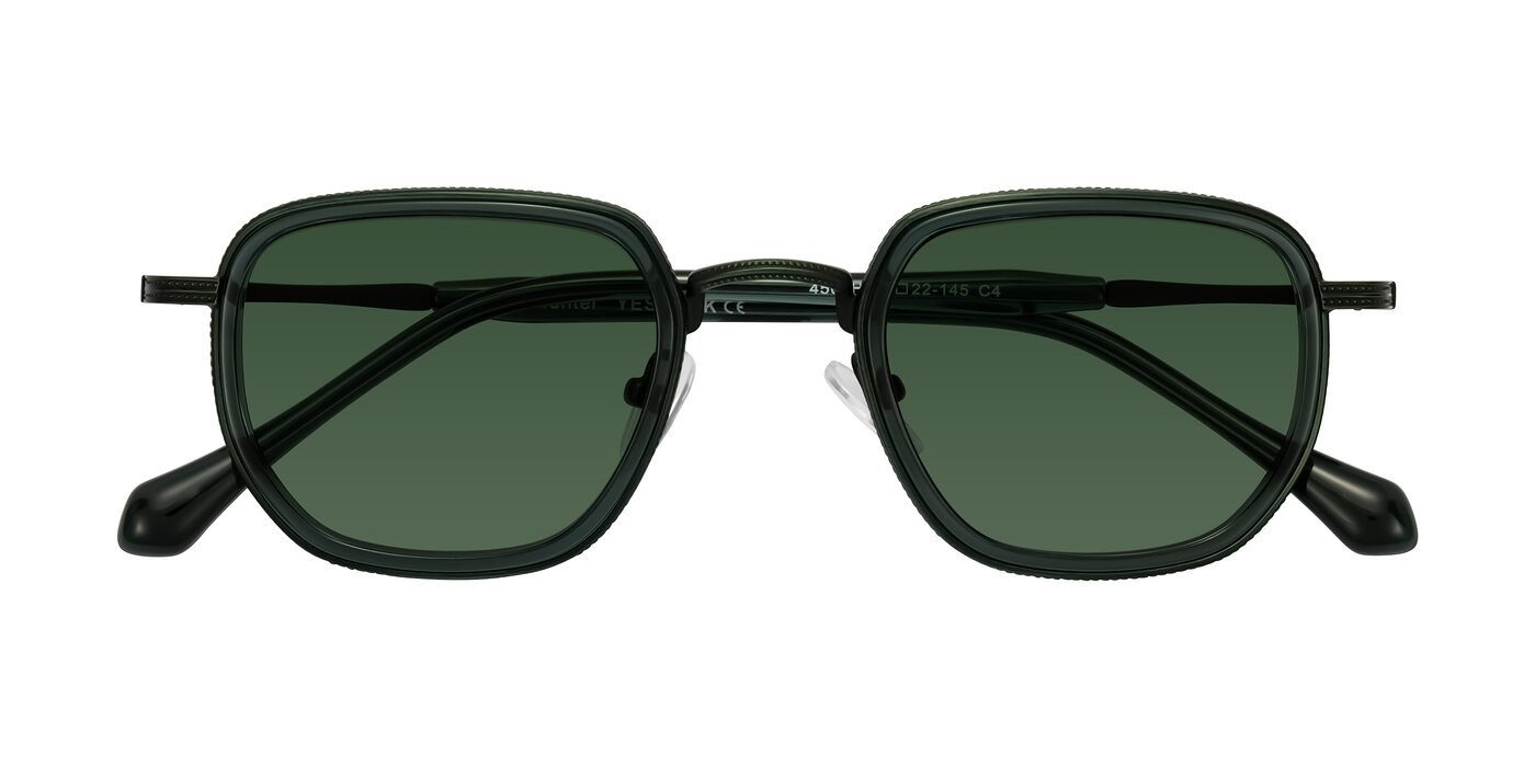 Hunter - Deep Forest Green Tinted Sunglasses