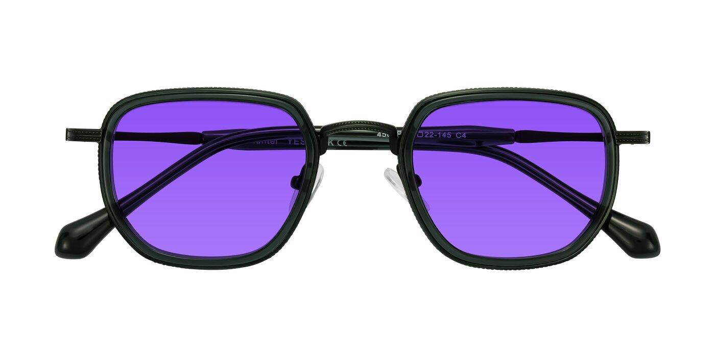 Hunter - Deep Forest Green Tinted Sunglasses