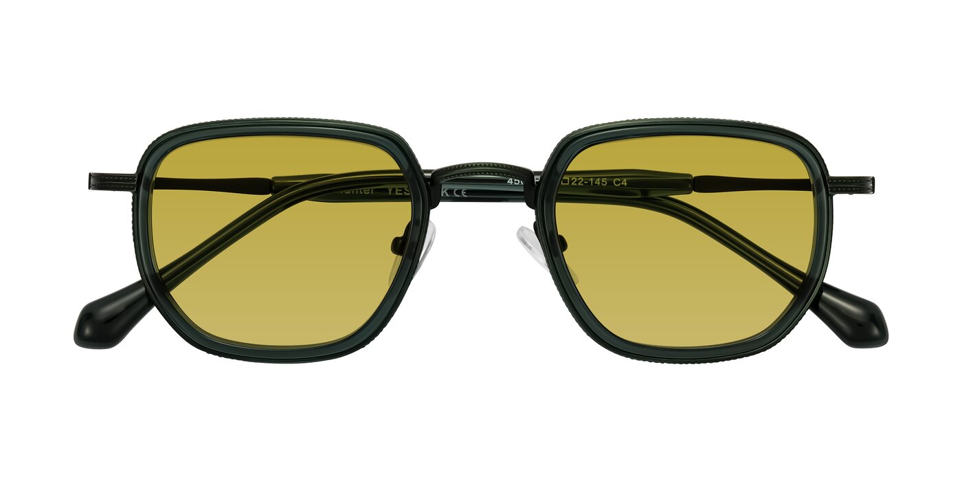 Hunter - Deep Forest Green Tinted Sunglasses