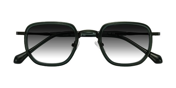 Front of Hunter in Deep Forest Green