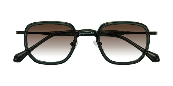 Front of Hunter in Deep Forest Green