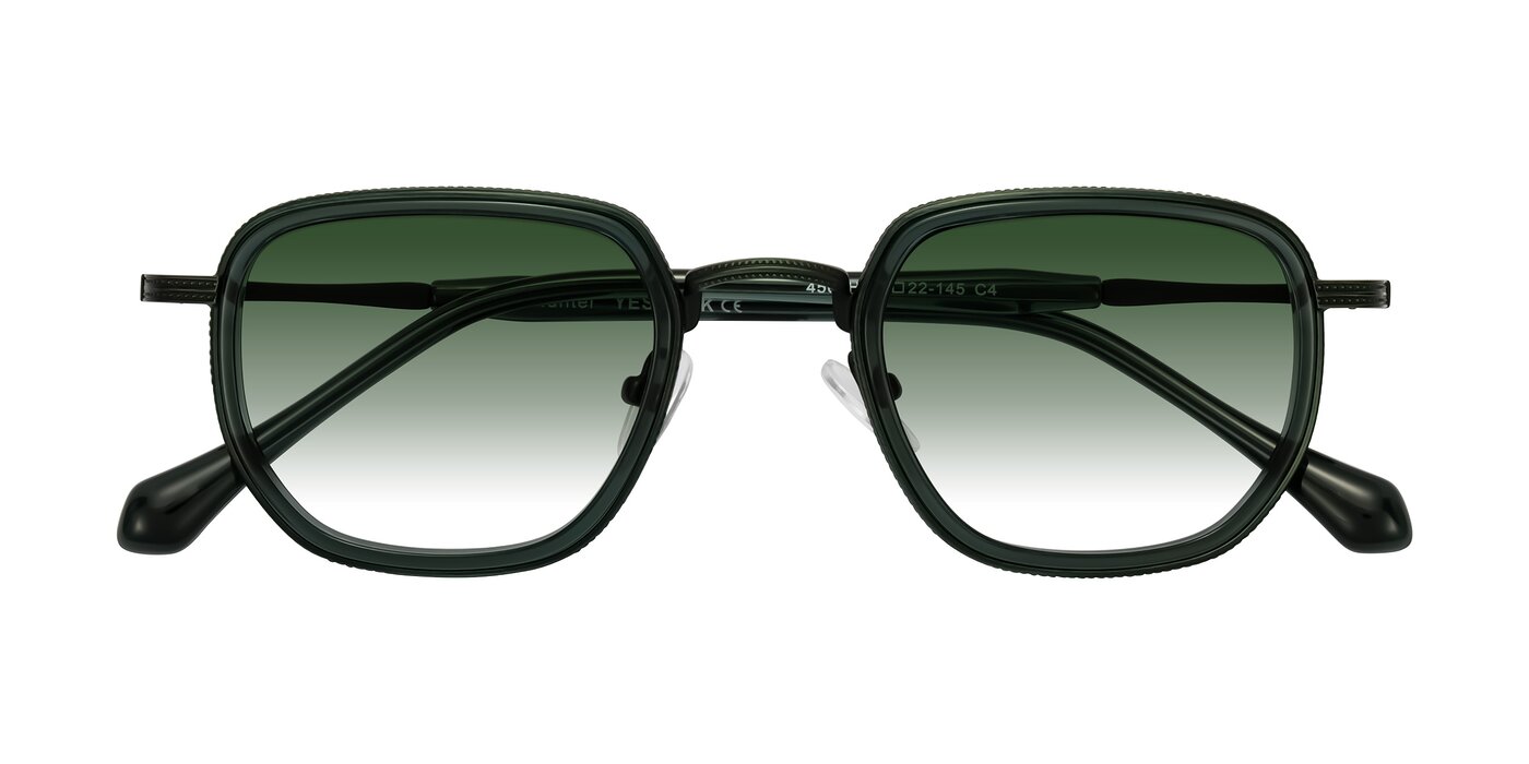 Hunter - Deep Forest Green Gradient Sunglasses