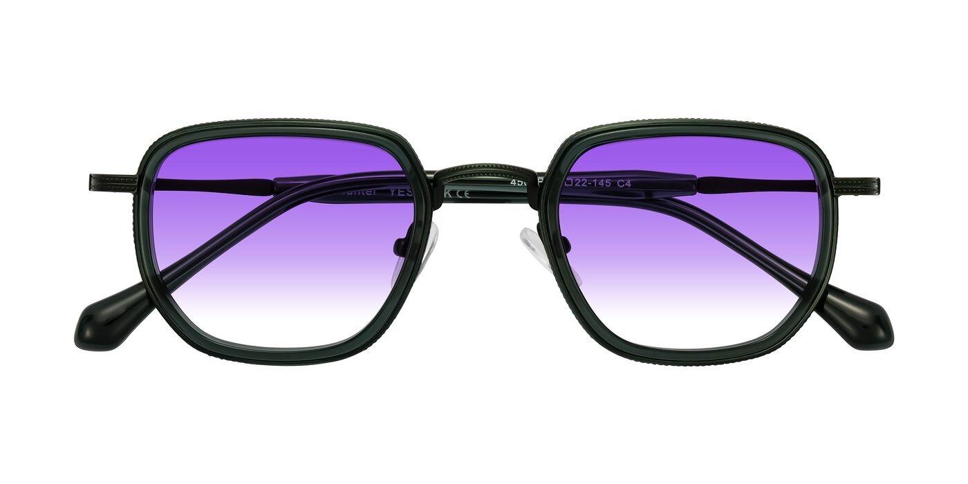 Hunter - Deep Forest Green Gradient Sunglasses