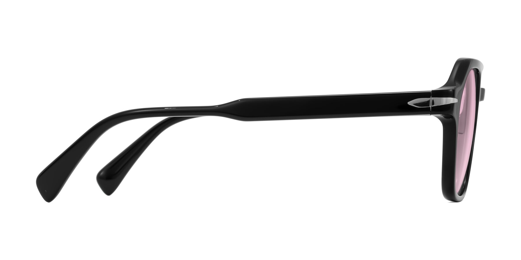 Side of Kibandou in Black with Light Pink Tinted Lenses