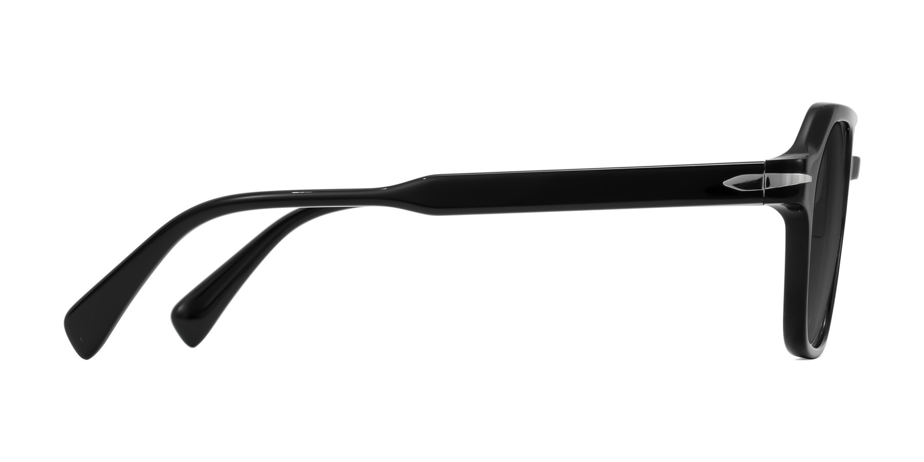 Side of Kibandou in Black with Gray Tinted Lenses