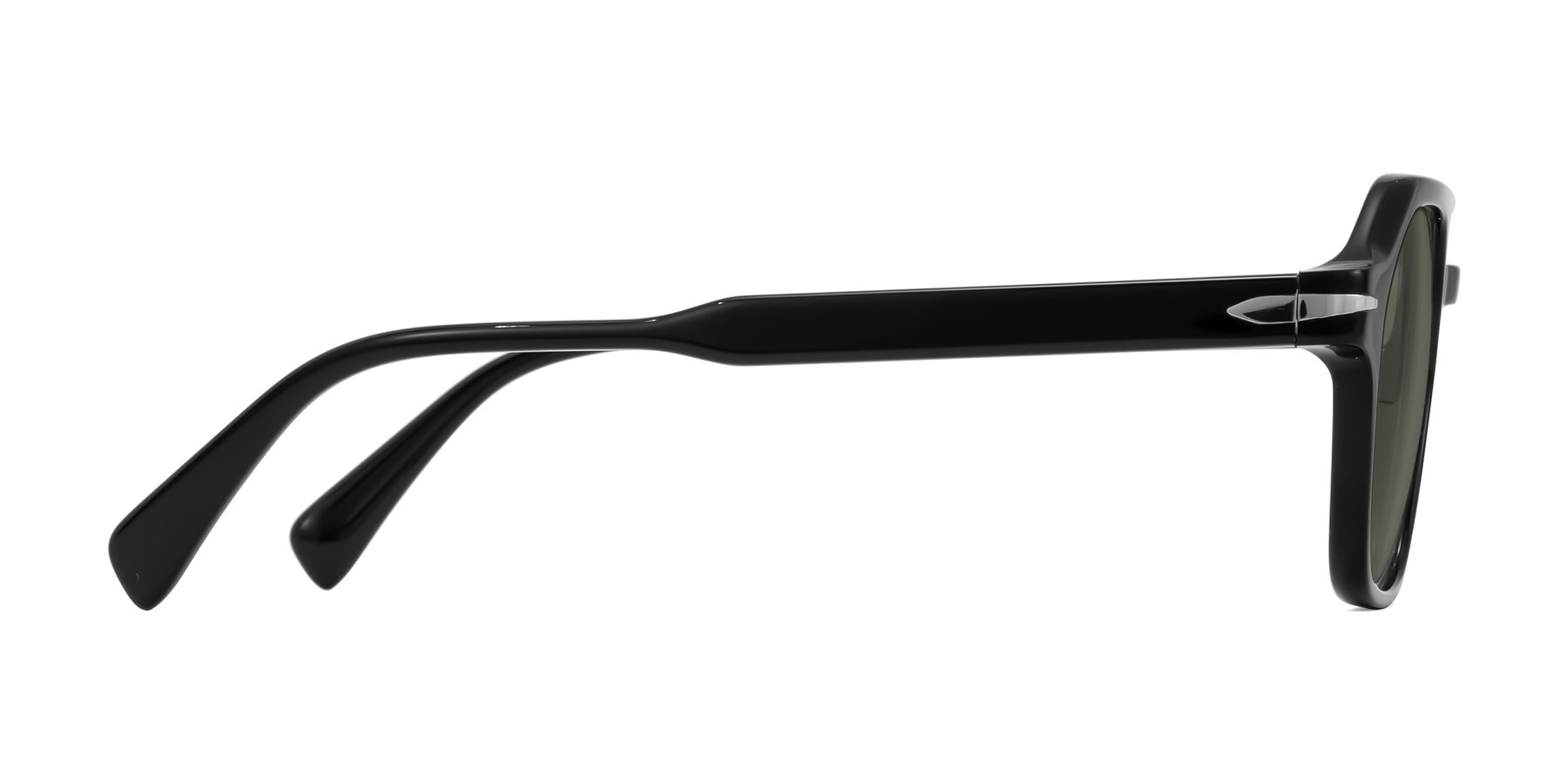 Side of Kibandou in Black with Gray Polarized Lenses
