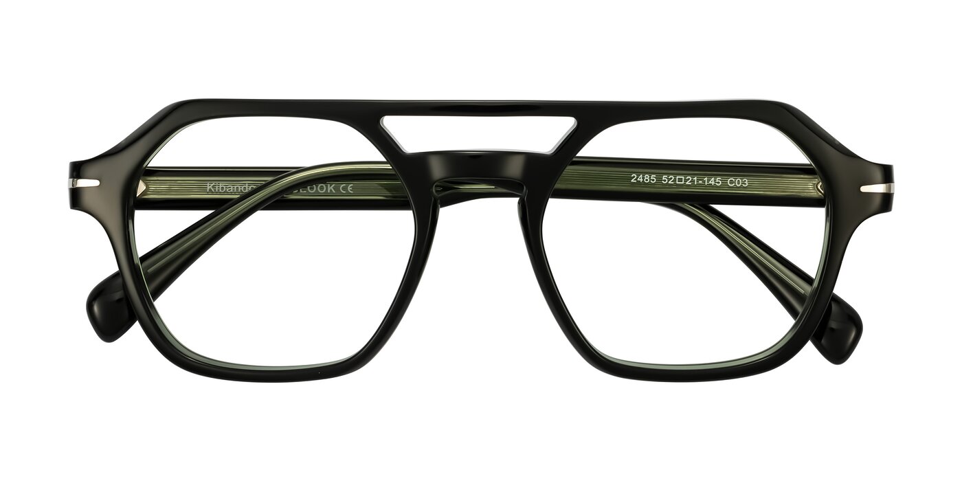 Kibandou - Black/Green Reading Glasses