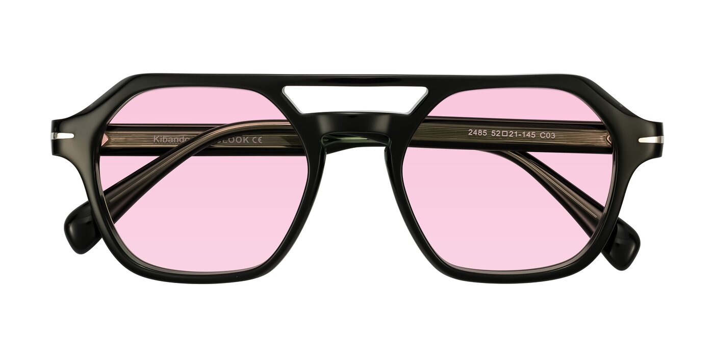 Kibandou - Black/Green Tinted Sunglasses