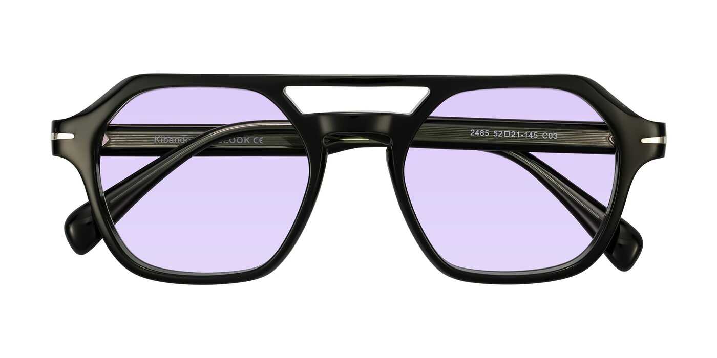 Kibandou - Black/Green Tinted Sunglasses