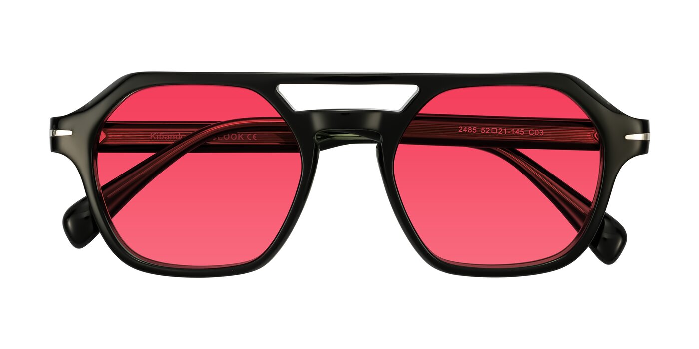 Kibandou - Black/Green Tinted Sunglasses