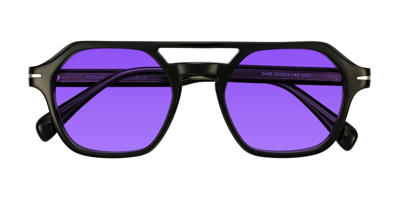 Kibandou - Black/Green Tinted Sunglasses