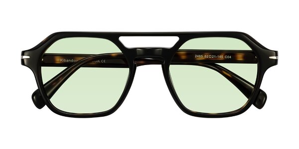 Front of Kibandou in Black/Tortoise