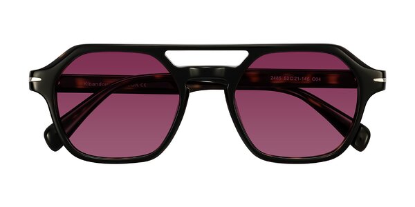 Front of Kibandou in Black/Tortoise